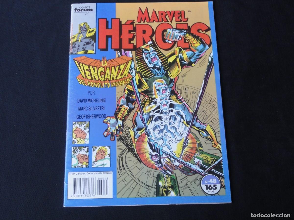 C&oacute;mics: MARVEL H&Eacute;ROES N&ordm; 48. A&Ntilde;O 1987-1993. MARVEL COMICS FORUM. C-13B - Foto 1