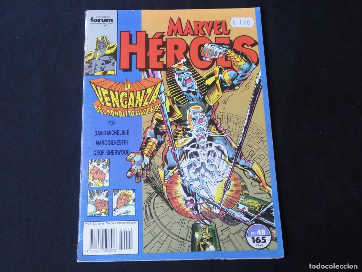 C&oacute;mics: MARVEL H&Eacute;ROES N&ordm; 48. A&Ntilde;O 1987-1993. MARVEL COMICS FORUM. C-13B - Foto 1