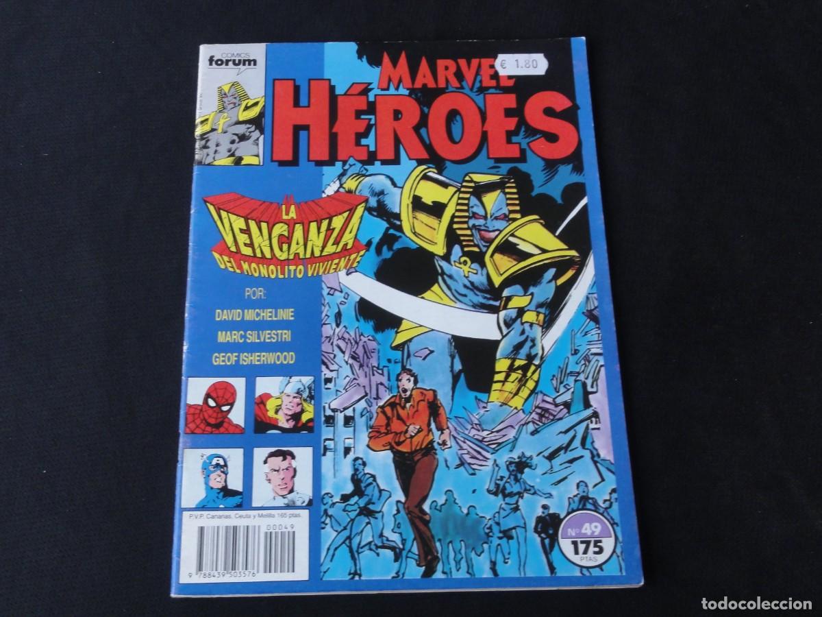 C&oacute;mics: MARVEL H&Eacute;ROES N&ordm; 49. A&Ntilde;O 1987-1993. MARVEL COMICS FORUM. C-13B - Foto 1