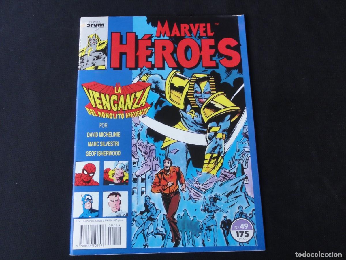 C&oacute;mics: MARVEL H&Eacute;ROES N&ordm; 49. A&Ntilde;O 1987-1993. MARVEL COMICS FORUM. C-13B - Foto 1