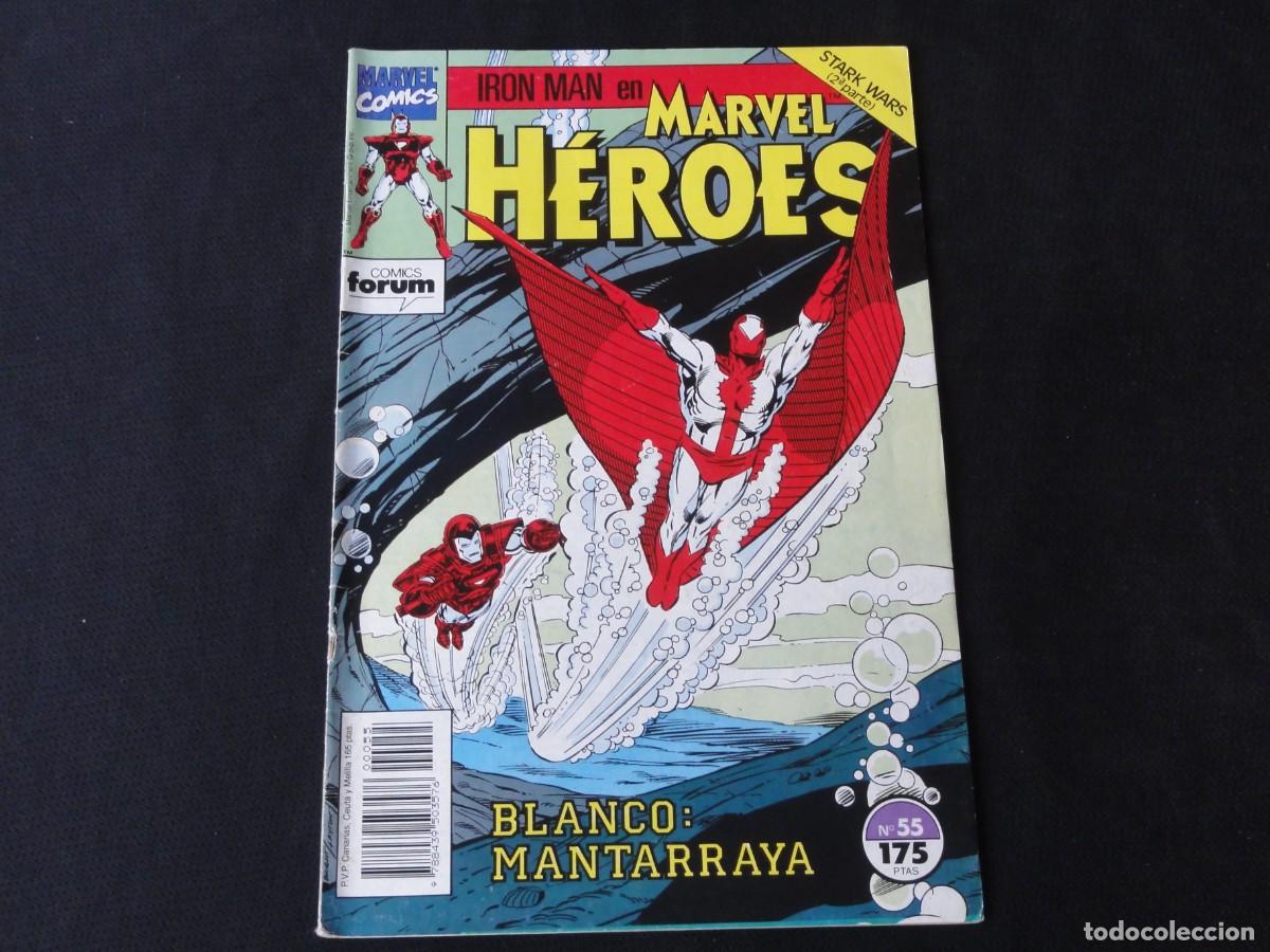 C&oacute;mics: MARVEL H&Eacute;ROES N&ordm; 55. A&Ntilde;O 1987-1993. MARVEL COMICS FORUM. C-13B - Foto 1