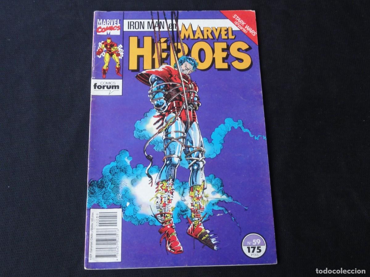 C&oacute;mics: MARVEL H&Eacute;ROES N&ordm; 59. A&Ntilde;O 1987-1993. MARVEL COMICS FORUM. C-13B - Foto 1
