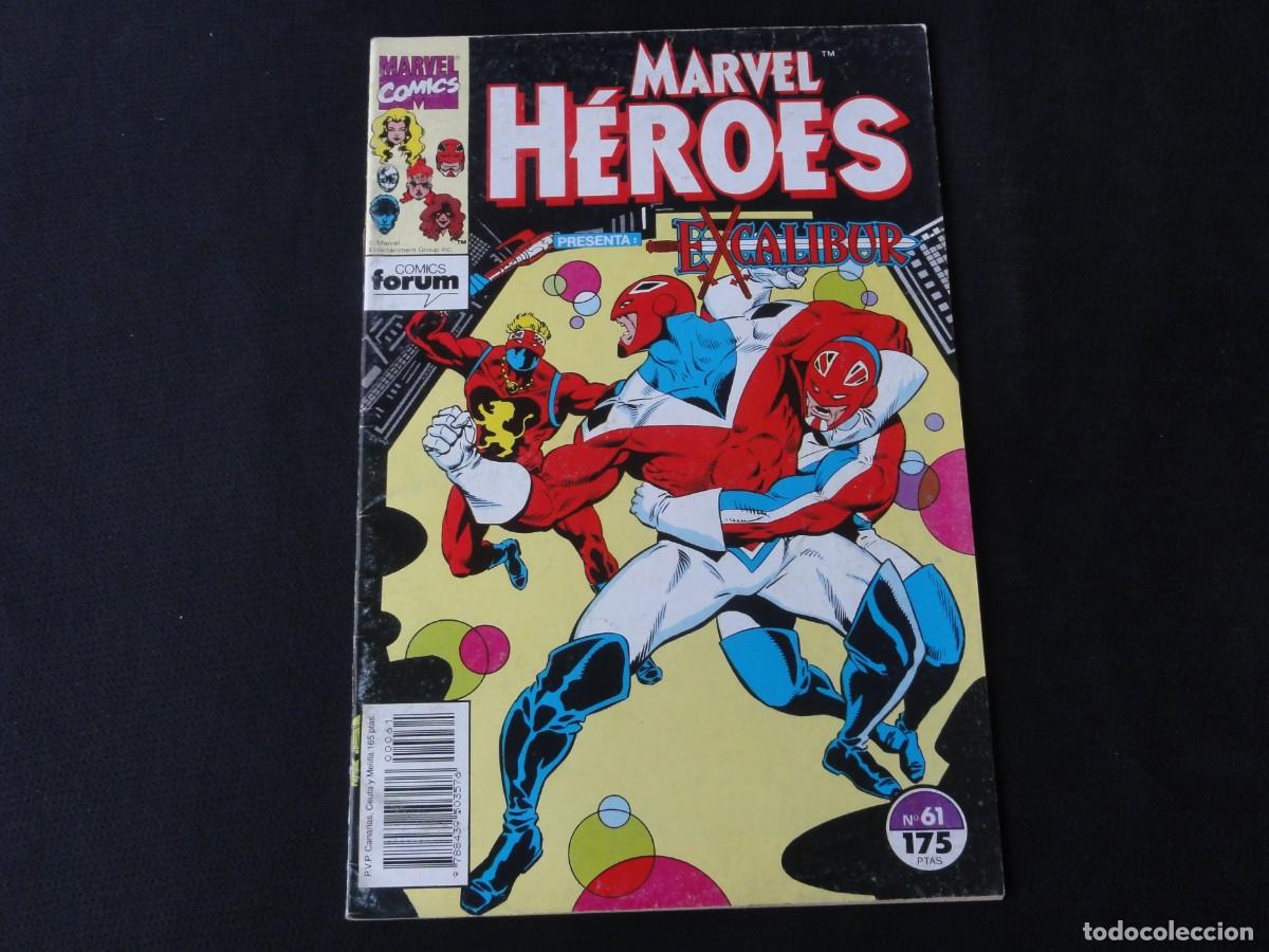 C&oacute;mics: MARVEL H&Eacute;ROES N&ordm; 61. A&Ntilde;O 1987-1993. MARVEL COMICS FORUM. C-13B - Foto 1