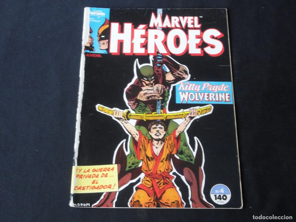 C&oacute;mics: MARVEL H&Eacute;ROES N&ordm; 4. PROCEDE DE RETAPADO. A&Ntilde;O 1987-1993. MARVEL COMICS FORUM. C-13B - Foto 1