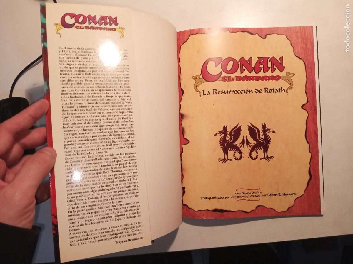 C&oacute;mics: CONAN EL BARBARO LA RESURRECCION DE ROTATH - FORUM / MARVEL COMICS 1995 - ROY THOMAS - Foto 4