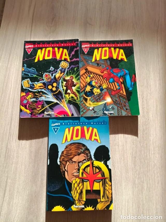 C&oacute;mics: BIBLIOTECA MARVEL NOVA COMPLETA 3 NUMEROS FORUM. - Foto 1