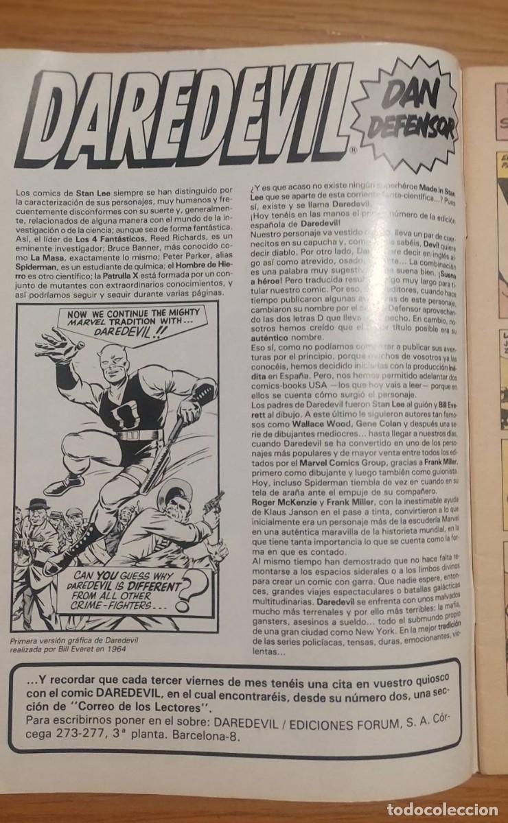 C&oacute;mics: Daredevil 1 forum 95 ptas no panini - Foto 4