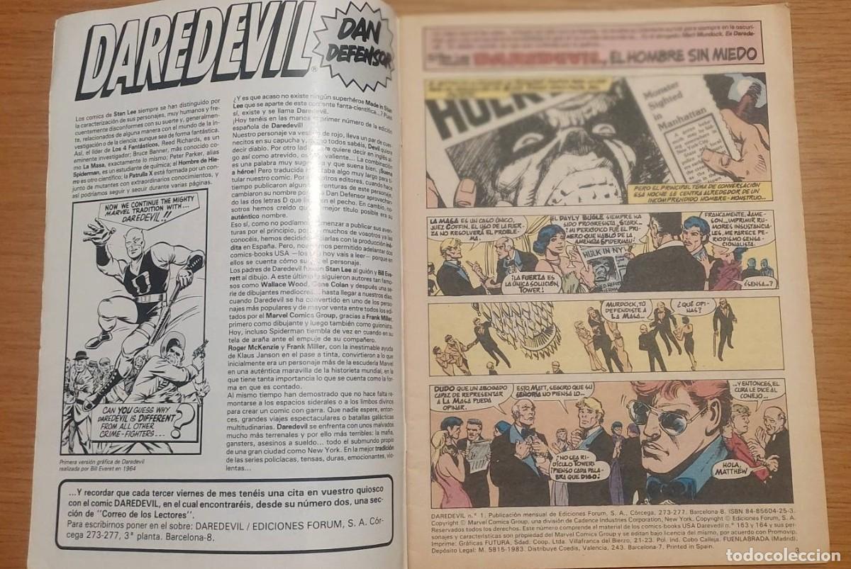 C&oacute;mics: Daredevil 1 forum 95 ptas no panini - Foto 5