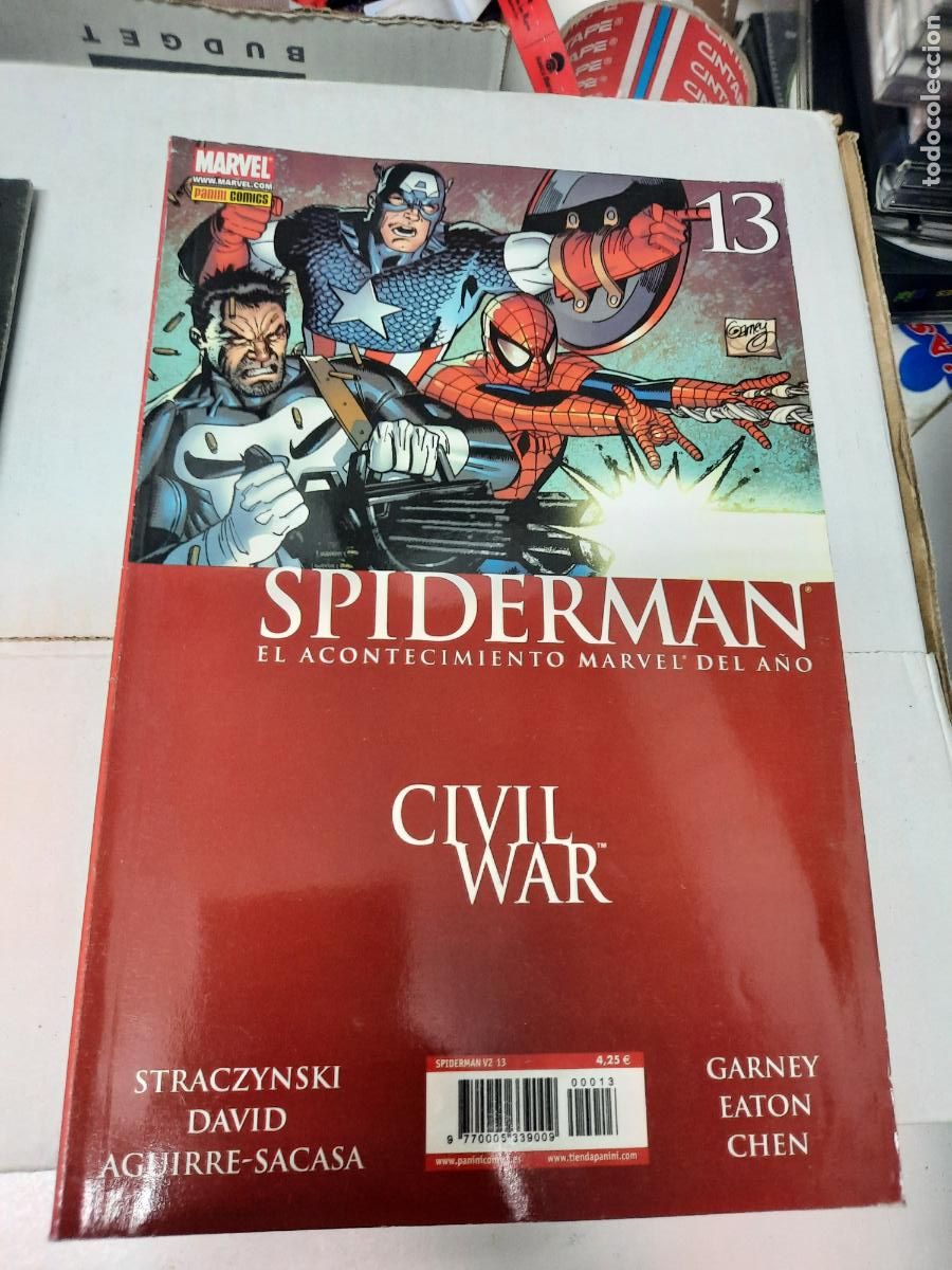 C&oacute;mics: CIVIL WAR: SPIDERMAN N&ordm; 13 - ED. PANINI - Foto 1