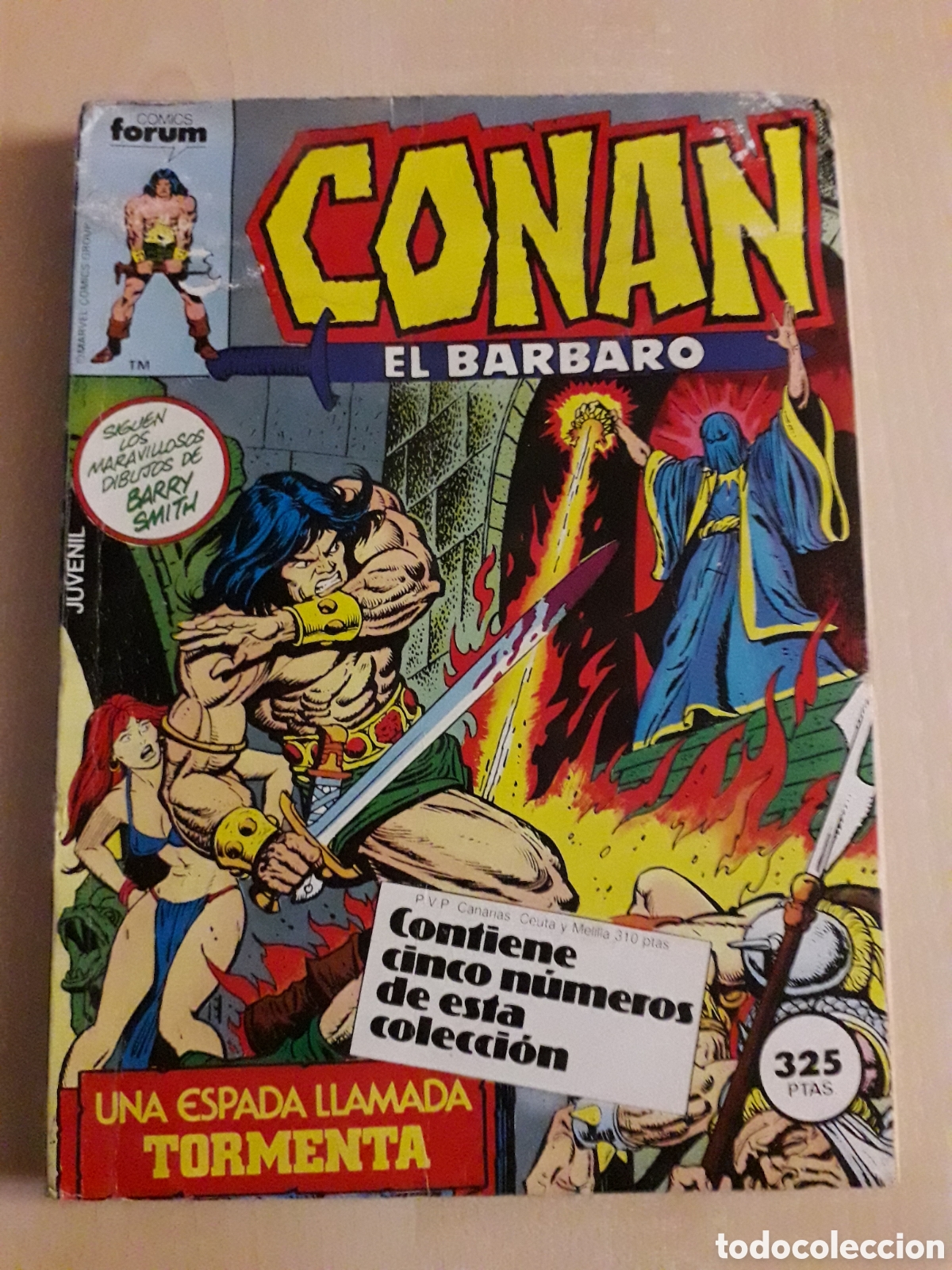 C&oacute;mics: CONAN EL B&Aacute;RBARO. TOMO RETAPADO N&Uacute;MEROS 71 a 75 - Foto 1