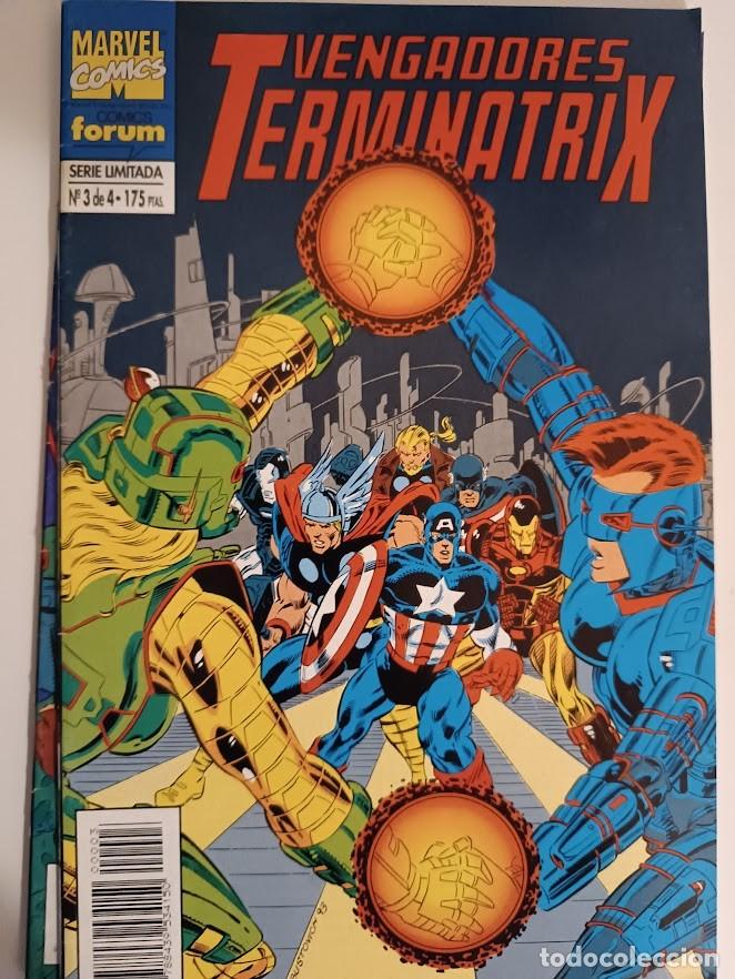 C&oacute;mics: VENGADORES TERMINATRIX, 4 NUMEROS FORUM COMPLETO - Foto 4