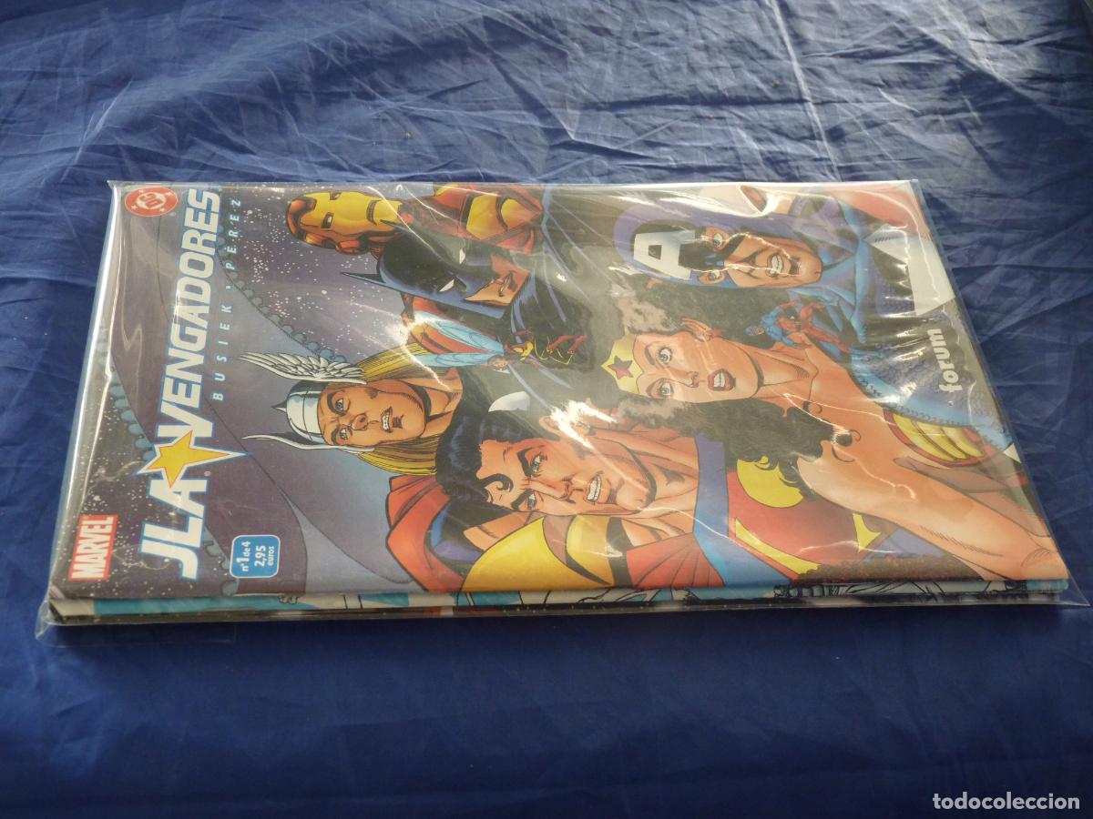 C&oacute;mics: JLA VENGADORES COMPLETA 4 NUMEROS IMPECABLE ESTADO CPB - Foto 1