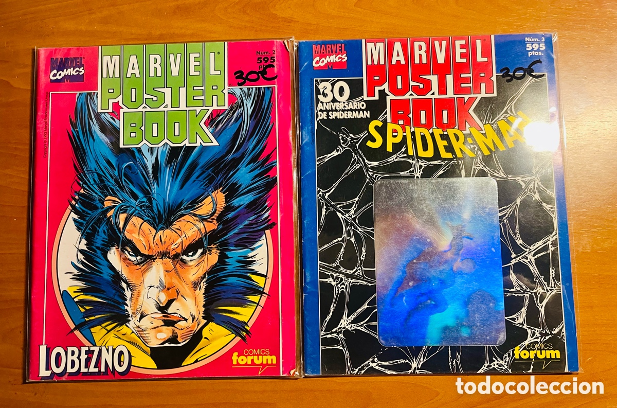C&oacute;mics: MARVEL P&Oacute;STER BOOK, SPIDERMAN Y LOBEZNO, N&Uacute;MERO 2 y 3, (MARVEL COMICS/FORUM) - Foto 1