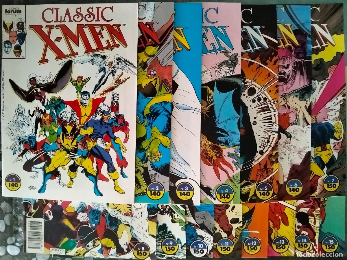 C&oacute;mics: CLASSICS X-MEN (1&ordf; EDICI&Oacute;N). 43 Nos. COLECCI&Oacute;N COMPLETA. EDICIONES FORUM (Formato grapa) - Foto 1