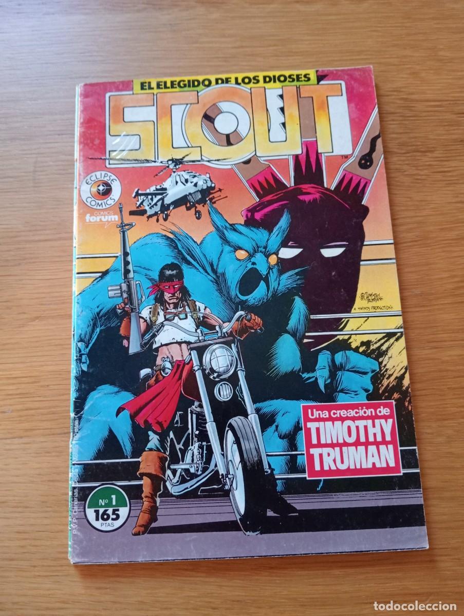 C&oacute;mics: LOTE CON 2 EJEMPLARES DE SCOUT, EL ELEGIDO DE LOS DIOSES (DE 19). GRAPA. ECLIPSE. FORUM. 1990. - Foto 2