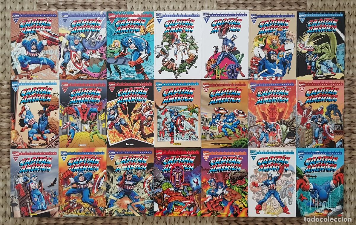 C&oacute;mics: BIBLIOTECA MARVEL. CAPITAN AMERICA. Colecci&oacute;n completa de 21 tomos. Forum 1999 - Foto 1