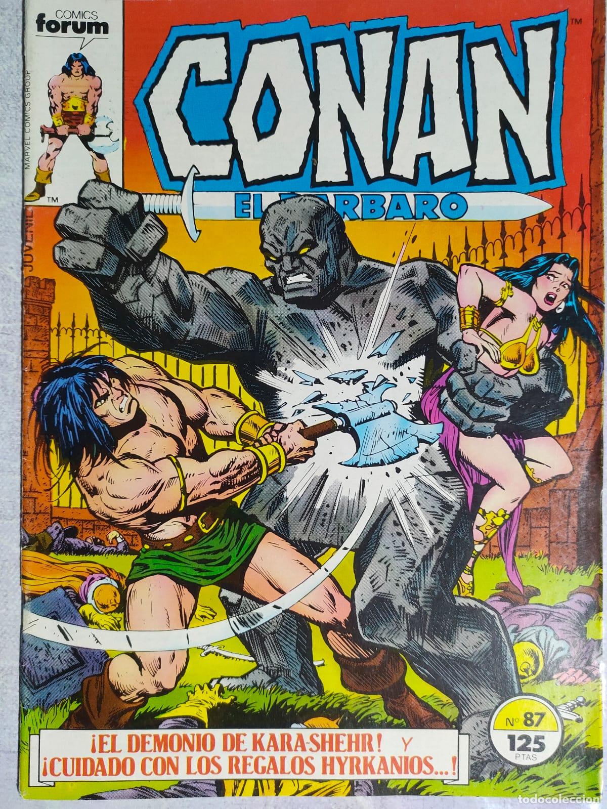 C&oacute;mics: CONAN EL BARBARO NUMERO 87 EDICION 1983-1994 - Foto 1