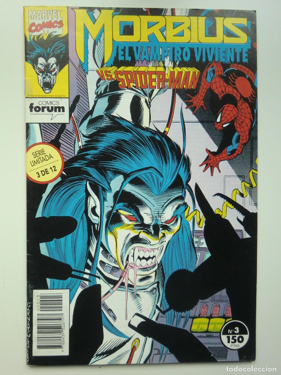 C&oacute;mics: C&oacute;mic MORBIUS, EL VAMPIRO VIVIENTE VS SPIDERMAN N&ordm; 3 de FORUM COMICS (1993) - Foto 1