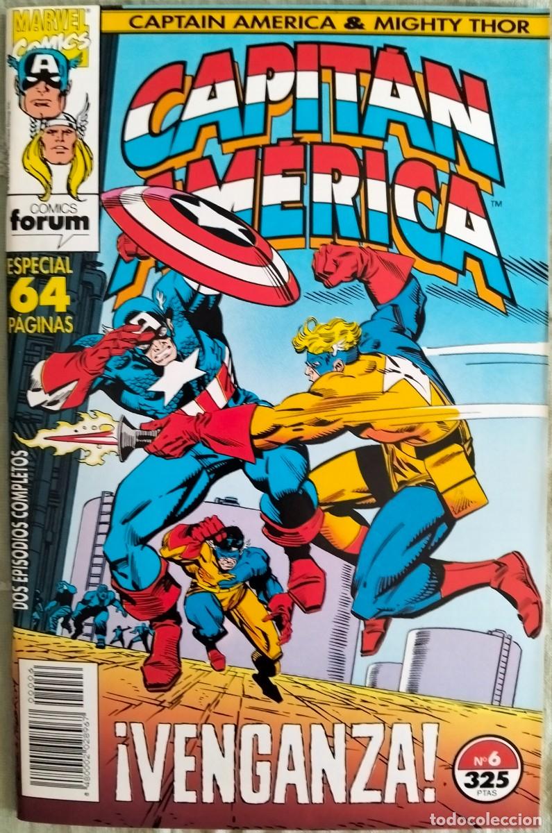 C&oacute;mics: CAPIT&Aacute;N AM&Eacute;RICA & THOR EL PODEROSO Vol. 2, N&ordm; 6. EDICIONES FORUM (Formato grapa) - Foto 1