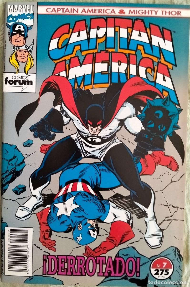 C&oacute;mics: CAPIT&Aacute;N AM&Eacute;RICA & THOR EL PODEROSO Vol. 2, N&ordm; 7. EDICIONES FORUM (Formato grapa) - Foto 1