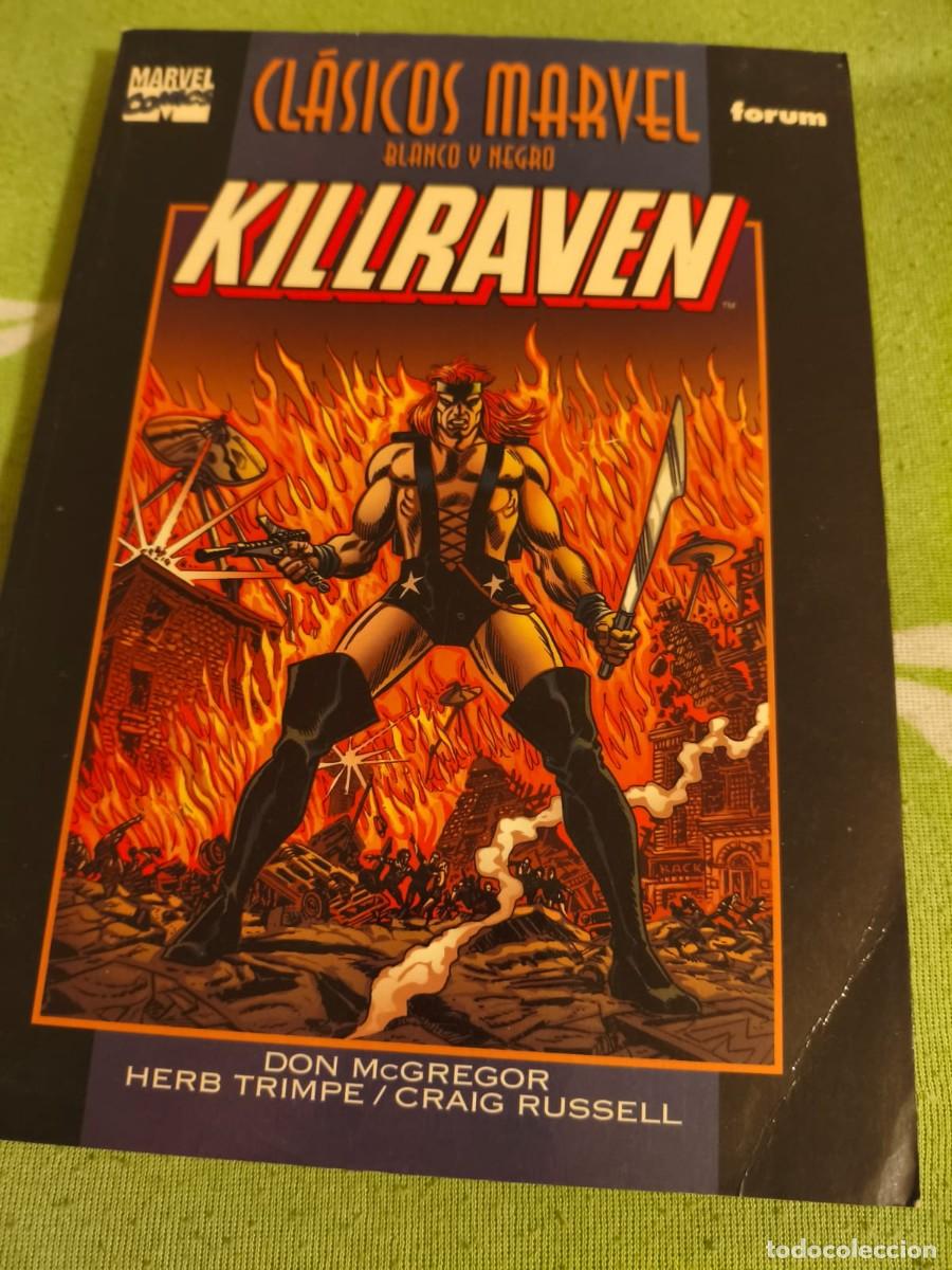 C&oacute;mics: Cl&aacute;sicos marvel blanco y negro Killraven tomo 1 - Foto 1