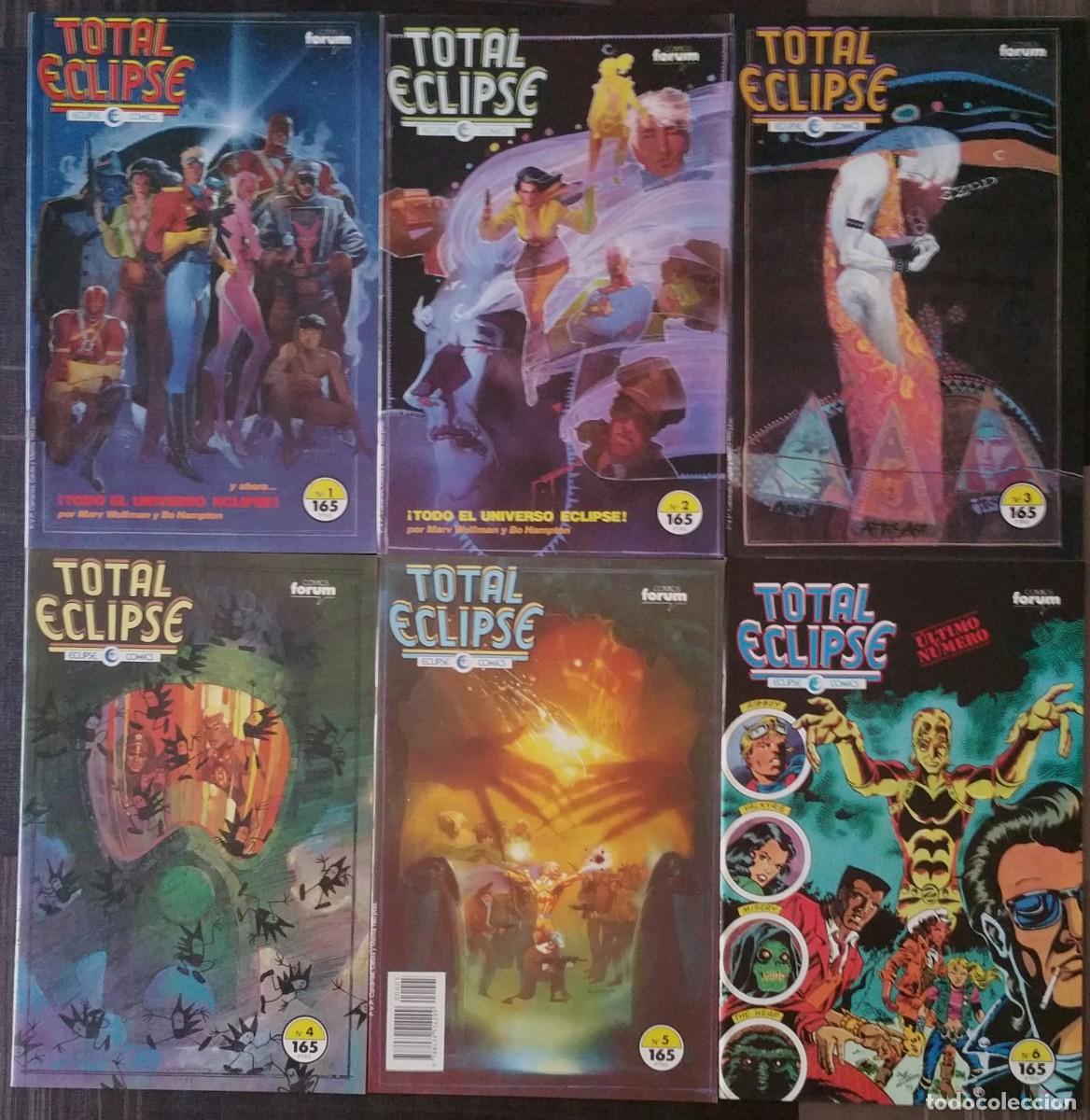 C&oacute;mics: TOTAL ECLIPSE de Marv Wolfman. Serie Limitada de 6 comics. 1&ordf; edici&oacute;n Comics Forum 1990 - Foto 1