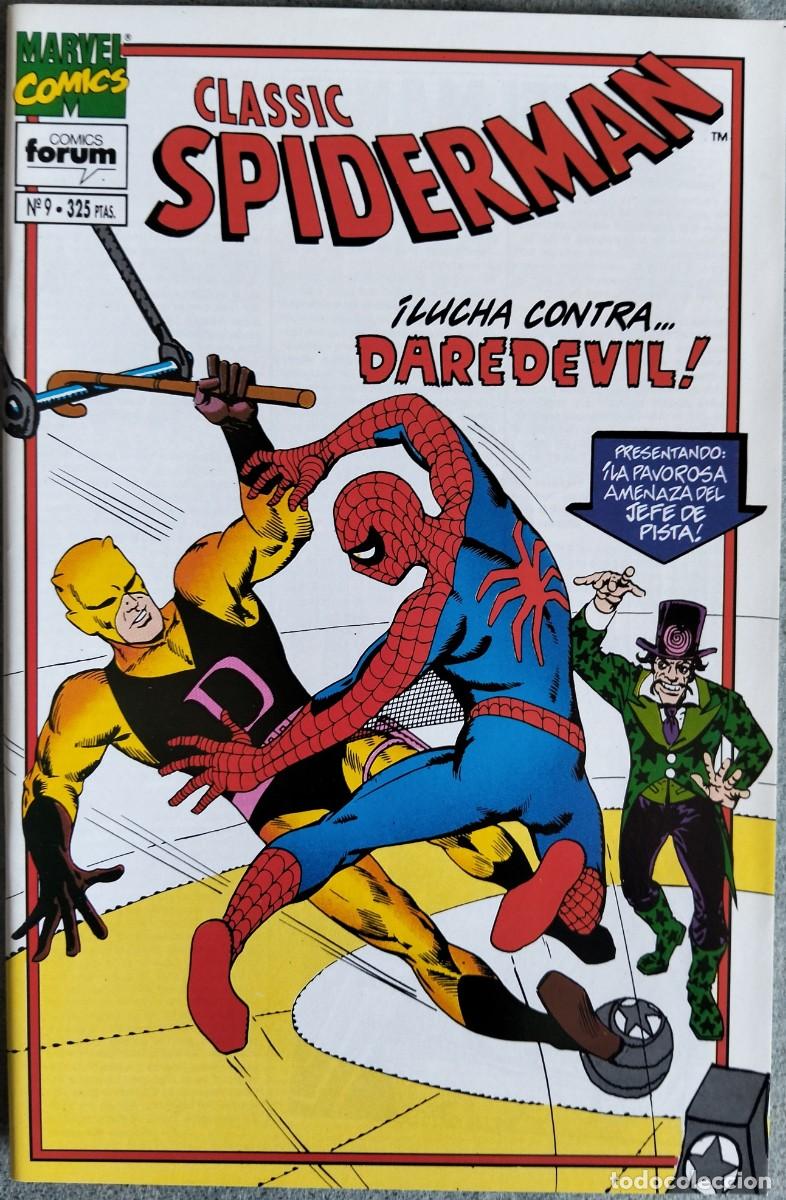 C&oacute;mics: SPIDERMAN CLASSIC N&ordm; 9. EDICIONES FORUM (Formato grapa) - Foto 1
