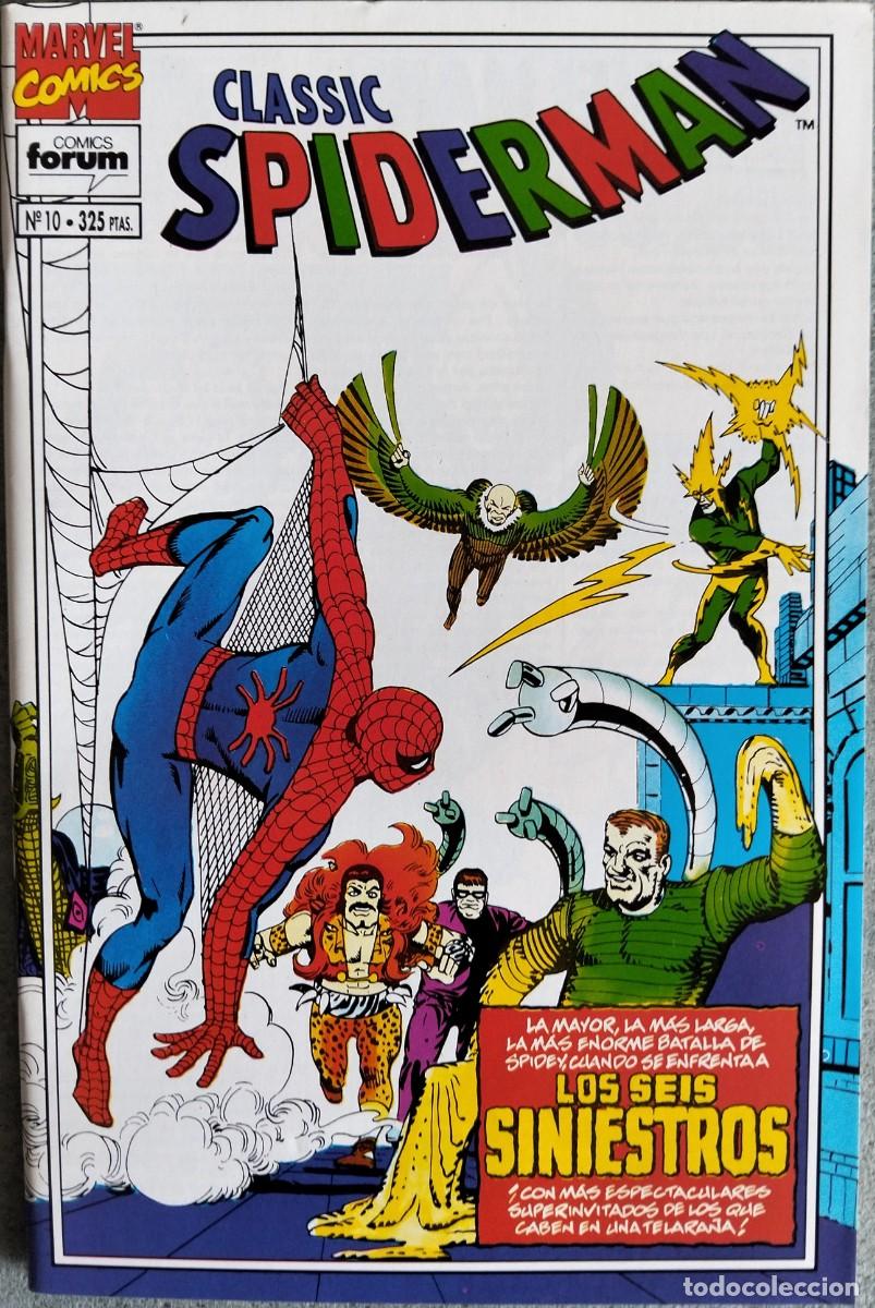 C&oacute;mics: SPIDERMAN CLASSIC N&ordm; 10. EDICIONES FORUM (Formato grapa) - Foto 1