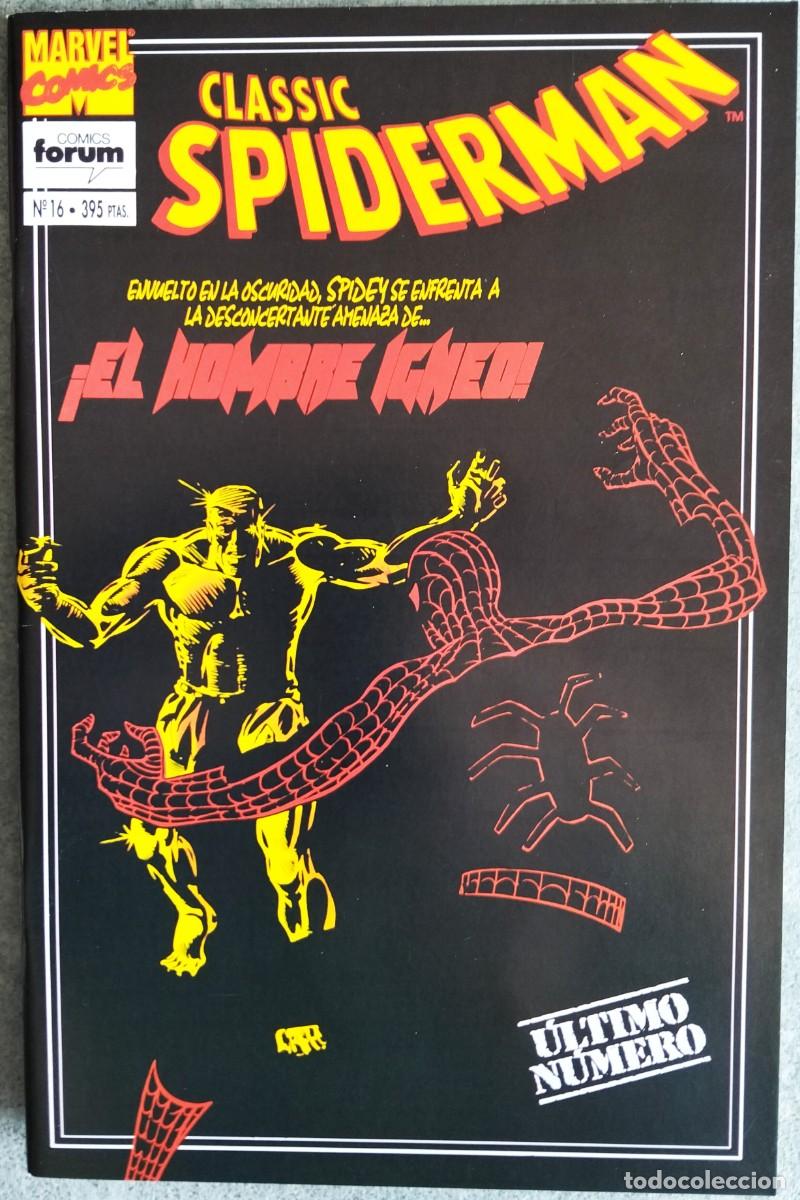 C&oacute;mics: SPIDERMAN CLASSIC N&ordm; 16. EDICIONES FORUM (Formato grapa) - Foto 1