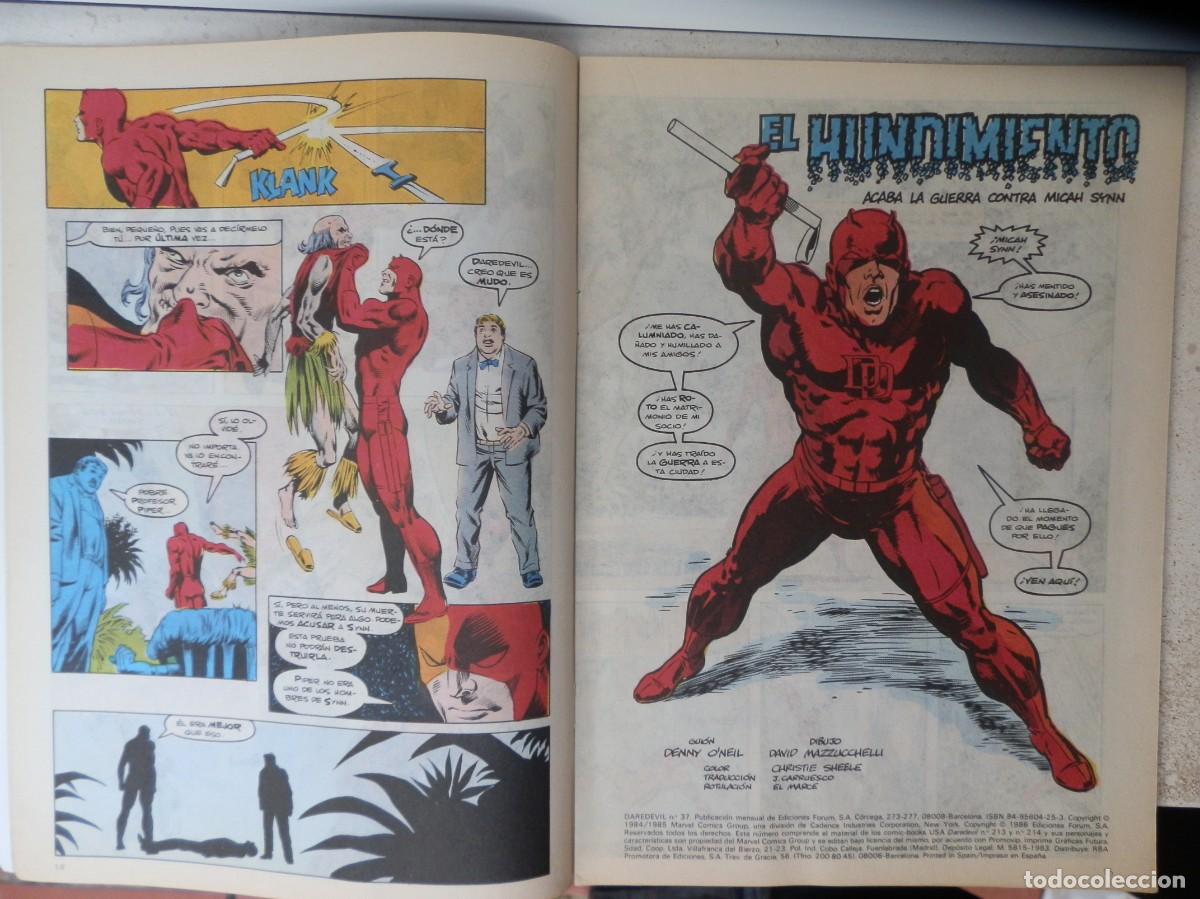 C&oacute;mics: C&Oacute;MIC DAREDEVIL. N&ordm; 37. EDICIONES FORUM. 1984/85 MARVEL COMICS. - Foto 4