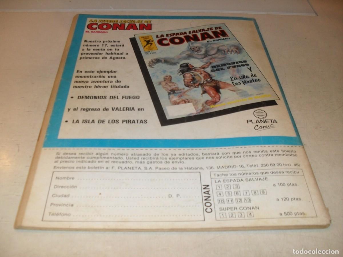C&oacute;mics: LA ESPADA SALVAJE DE CONAN 16 CON COMPLEMENTO NUNCA REEDITADO,DE 171.FORUM,1982 - Foto 2
