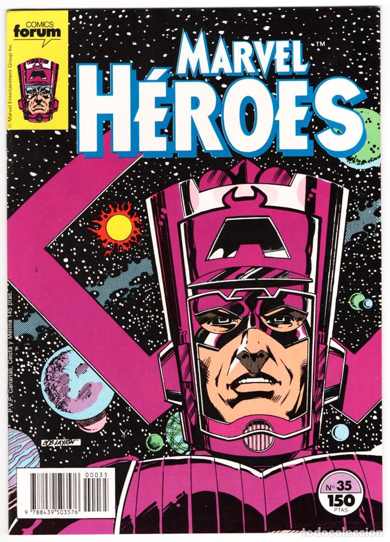 C&oacute;mics: MARVEL HEROES N&ordm; 35 GALACTUS EDICIONES FORUM PLANETA 1989 COMO NUEVO - Foto 1