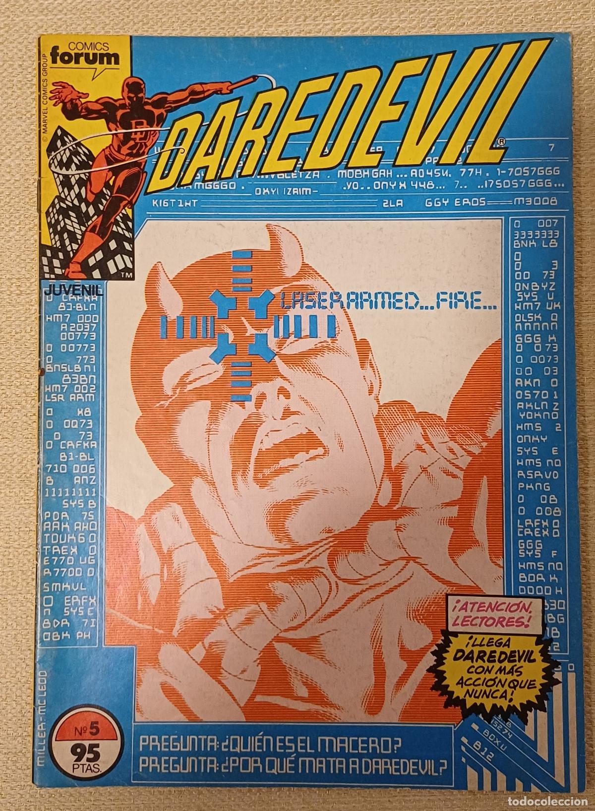 C&oacute;mics: DAREDEVIL VOLUMEN 1 N&Uacute;MERO 5. FRANK MILLER COMICS FORUM 1983 - Foto 1