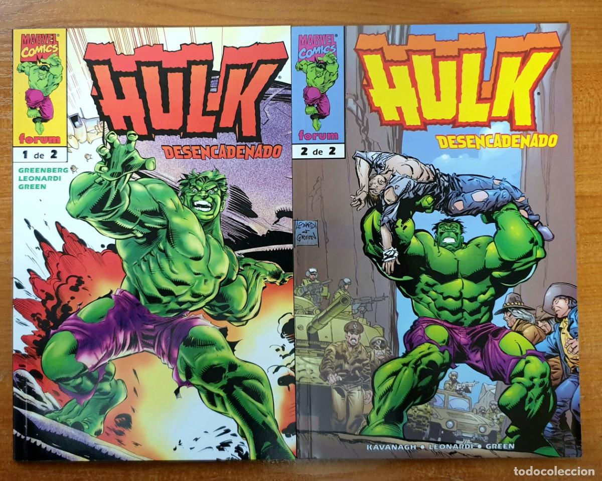 C&oacute;mics: HULK DESENCADENADO. Colecci&oacute;n completa de 2 tomos. Comics Forum 1999. - Foto 1