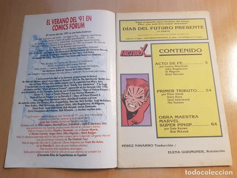 C&oacute;mics: FACTOR-X Extra Verano 1991, Forum, Marvel Comic - Foto 2