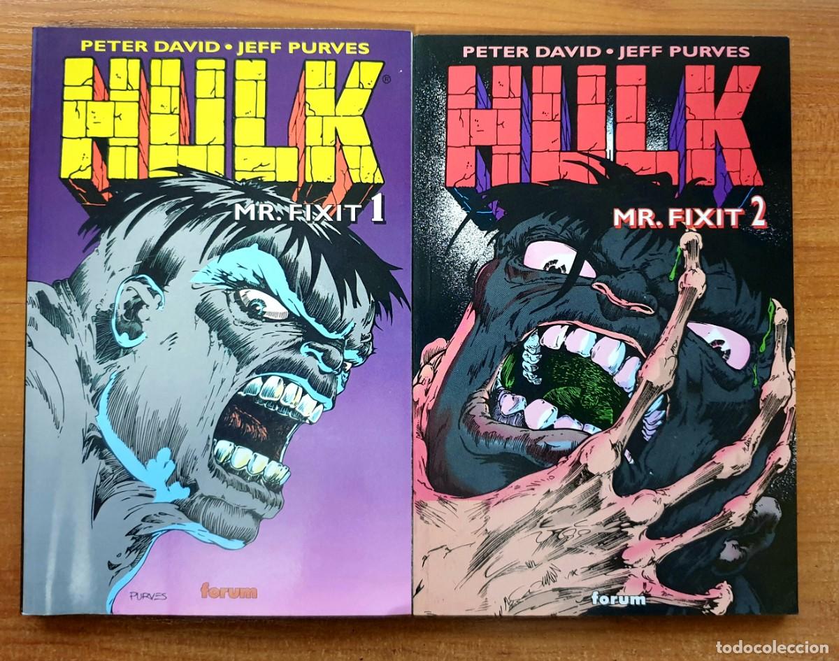 C&oacute;mics: HULK: MR.FIXIT de Peter David y Jeff Purves. Colecci&oacute;n completa de 2 tomos. Comics Forum 1997. - Foto 1