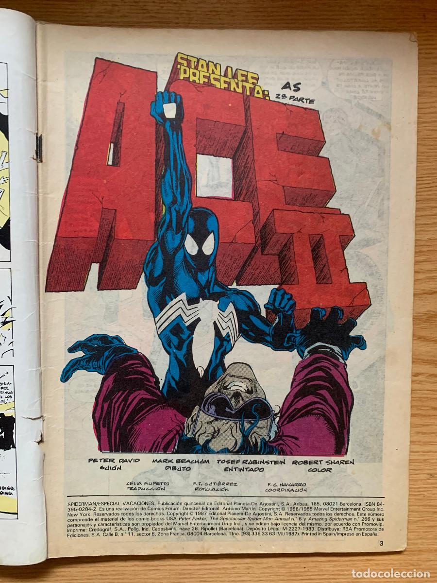 C&oacute;mics: Spiderman Especial Verano 1987: As 2&ordf; Parte - Foto 4