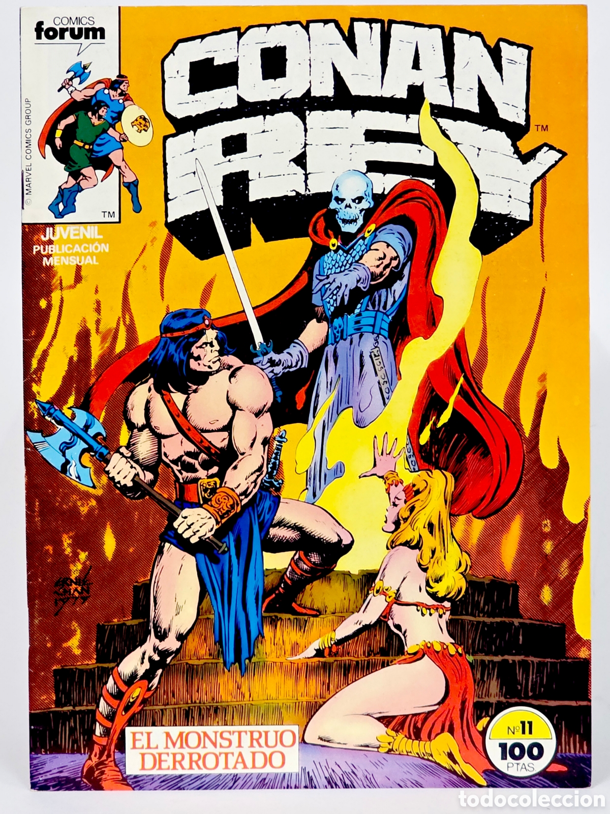 C&oacute;mics: C&Oacute;MIC DE KIOSCO CONAN REY 11 EL MONSTRUO DERROTADO FORUM MARVEL GRAPA - Foto 1