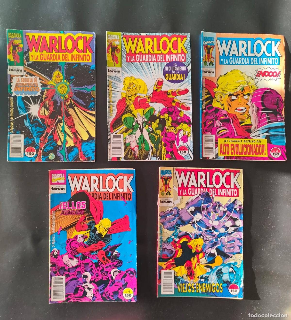C&oacute;mics: WARLOCK Y LA GUARDIA DEL INFINITO NUMEROS 1,2,3,4,5 - Foto 1