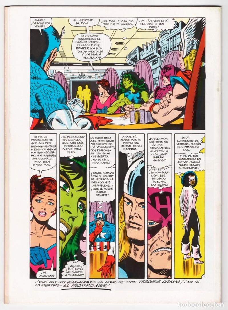 C&oacute;mics: COMIC GRAPA LOS VENGADORES N&ordm; 40 LA BATALLA FINAL EDICIONES FORUM MARVEL 1986 - Foto 2