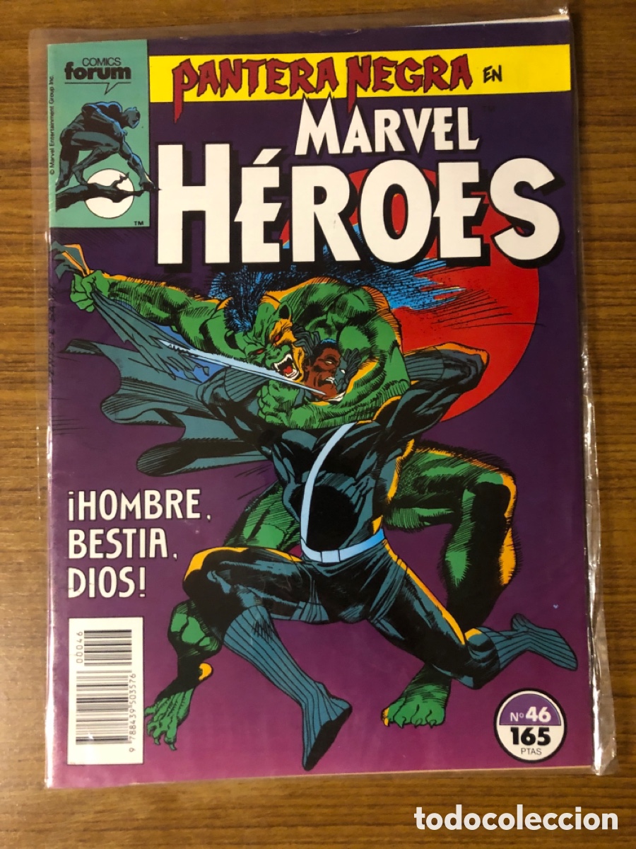 C&oacute;mics: MARVEL H&Eacute;ROES, PANTERA NEGRA, N&Uacute;MERO 46, (EDITORIAL FORUM) - Foto 1