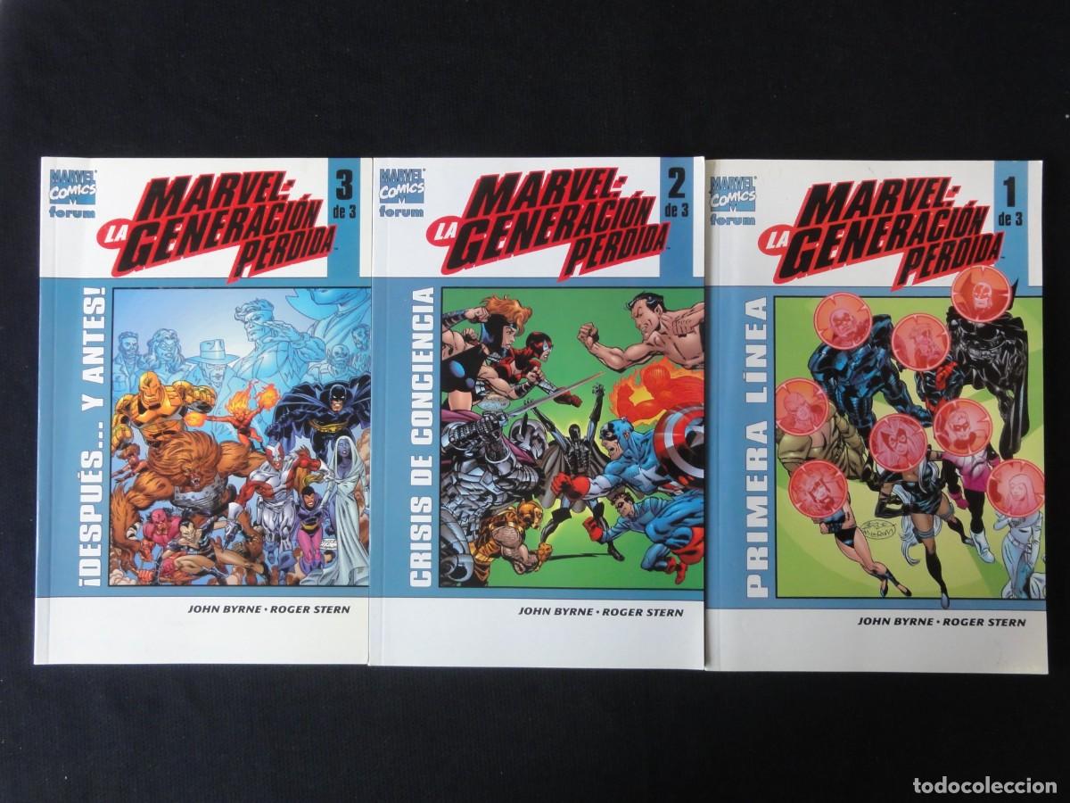 C&oacute;mics: MARVEL. LA GENERACI&Oacute;N PERDIDA. COMPLETA. 3 N&ordm;. A&Ntilde;O 2003. MARVEL COMICS FORUM. C-21B - Foto 1