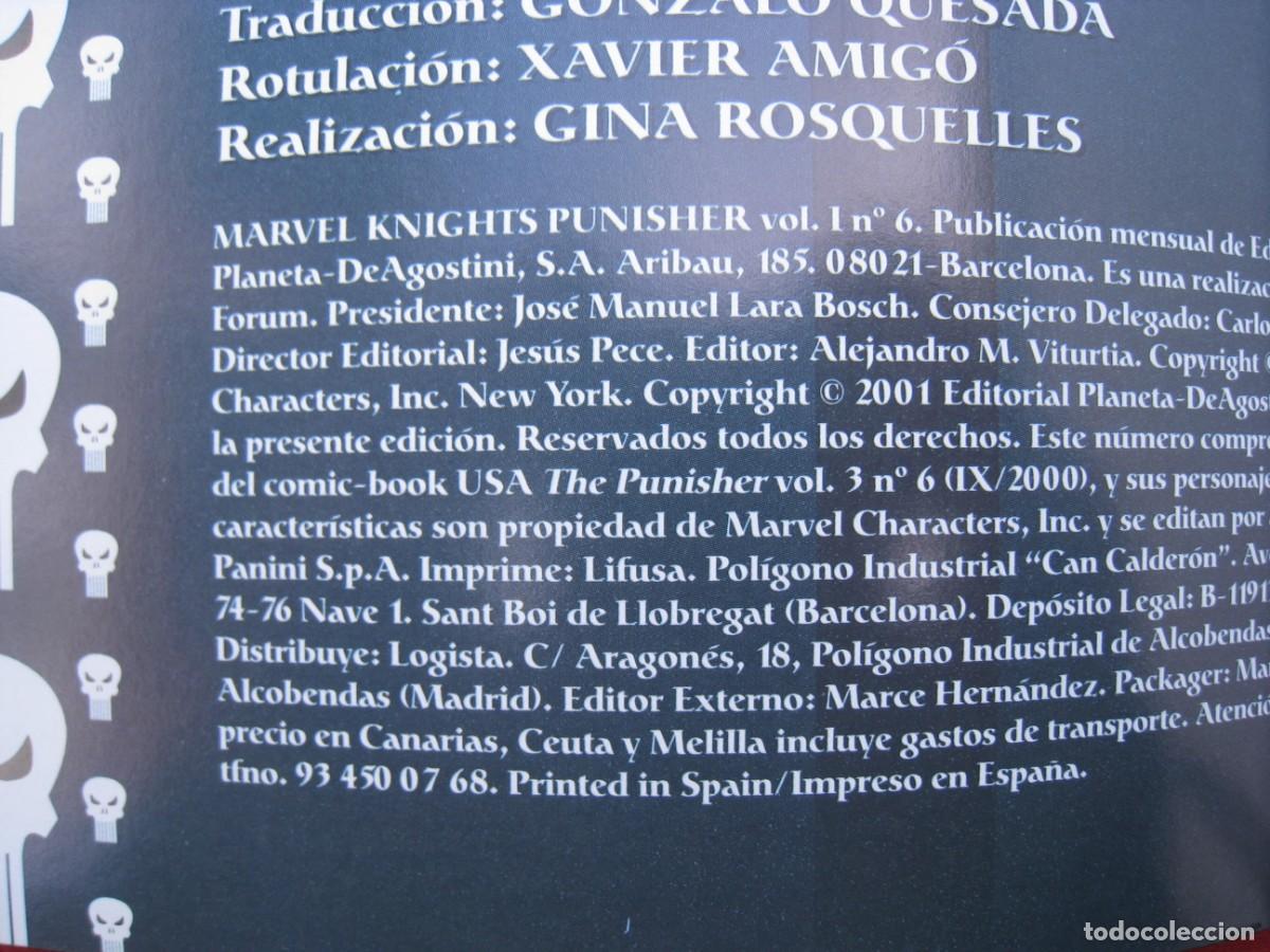 C&oacute;mics: MARVEL KNIGHTS - PUNISHER - VOL. 1 - N&ordm; 6 - FORUM. - Foto 3