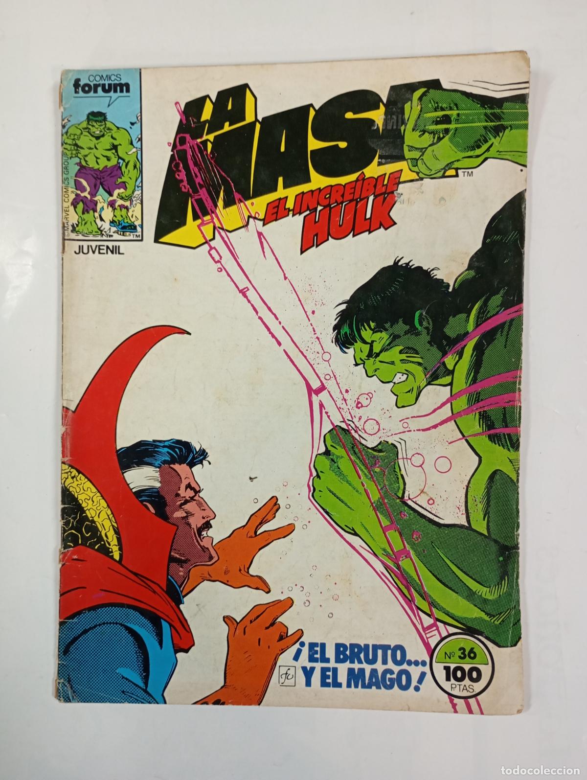 C&oacute;mics: LA MASA N&ordm; 36. EL INCREIBLE HULK. COMICS FORUM. TDKR34 - Foto 1