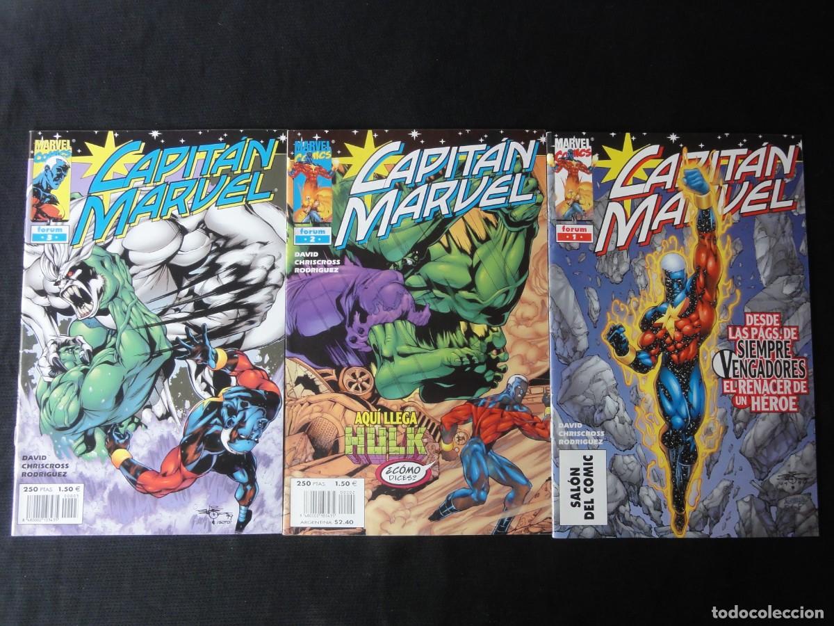 C&oacute;mics: CAPIT&Aacute;N MARVEL COMPLETA 26 N&ordm;. + 1 EXTRA. A&Ntilde;O 2000-02. MARVEL FORUM COMICS. C-22B - Foto 1