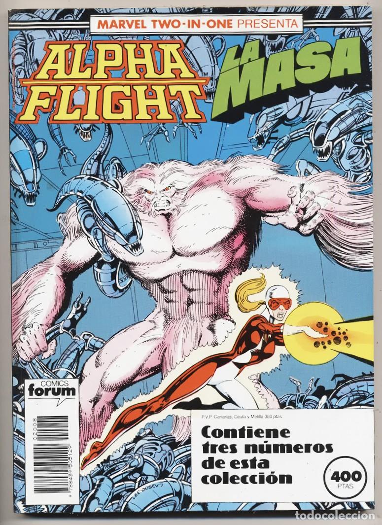 C&oacute;mics: RETAPADO ALPHA FLIGHT LA MASA MARVEL TWO IN ONE 3 NUMEROS DEL 45 AL 47 EDICIONES FORUM - Foto 1
