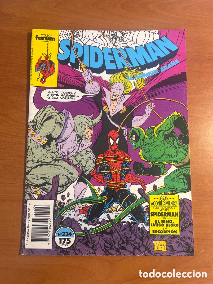 C&oacute;mics: SPIDERMAN, N&Uacute;MERO 224, (EDITORIAL F&Oacute;RUM) - Foto 1
