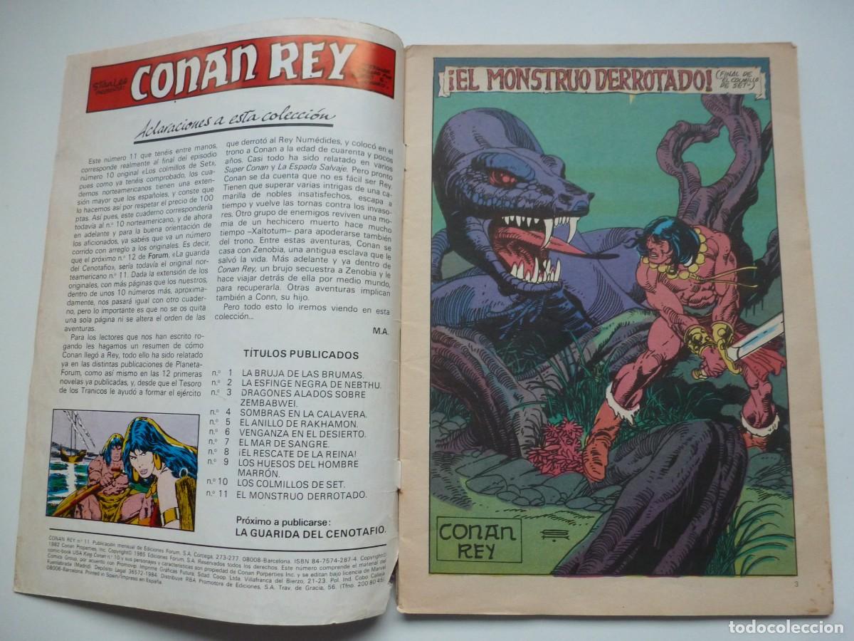C&oacute;mics: CONAN REY N&ordm; 11. EL MONSTRUO DERROTADO. COMICS FORUM 1985 - Foto 3