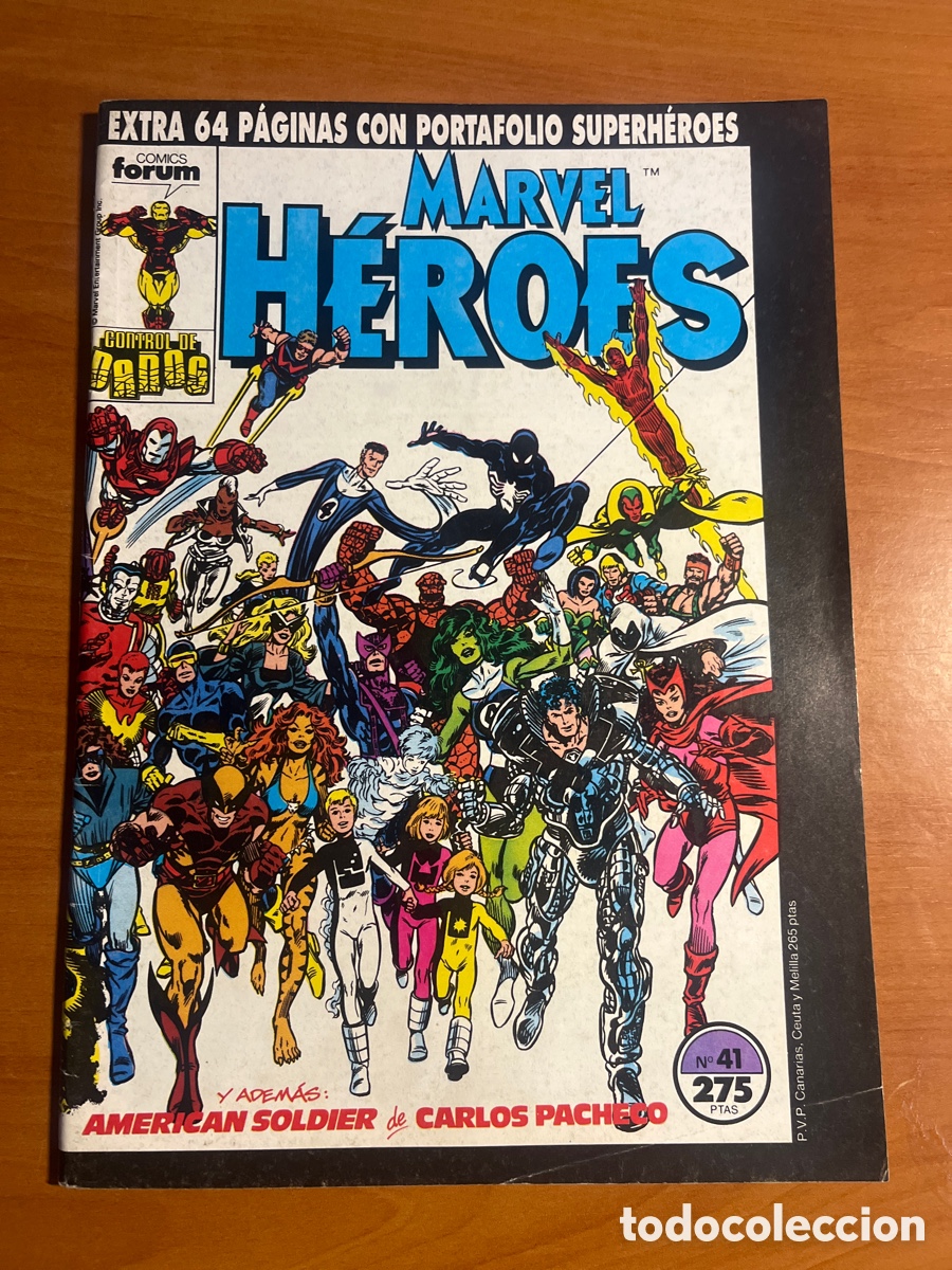 C&oacute;mics: MARVEL H&Eacute;ROES, N&Uacute;MERO 41, (EDITORIAL F&Oacute;RUM) - Foto 1