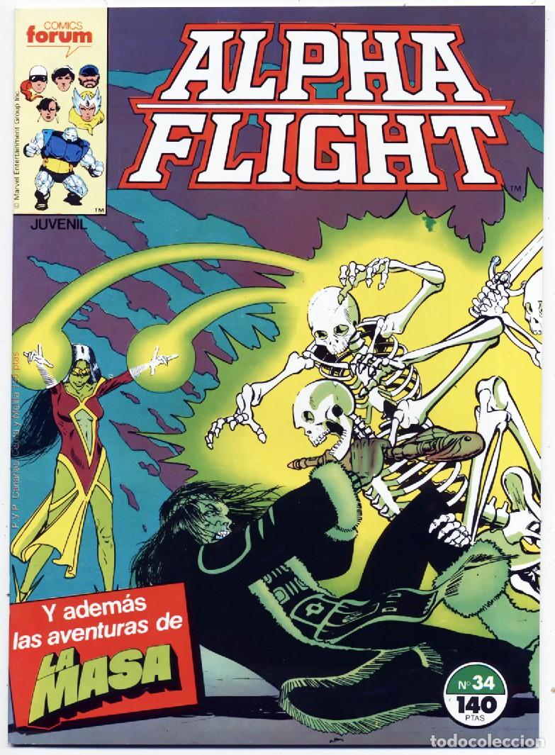 C&oacute;mics: COMIC GRAPA ALPHA FLIGHT N&ordm; 34 LA MASA EDICIONES FORUM MARVEL 1988 COMO NUEVO - Foto 1
